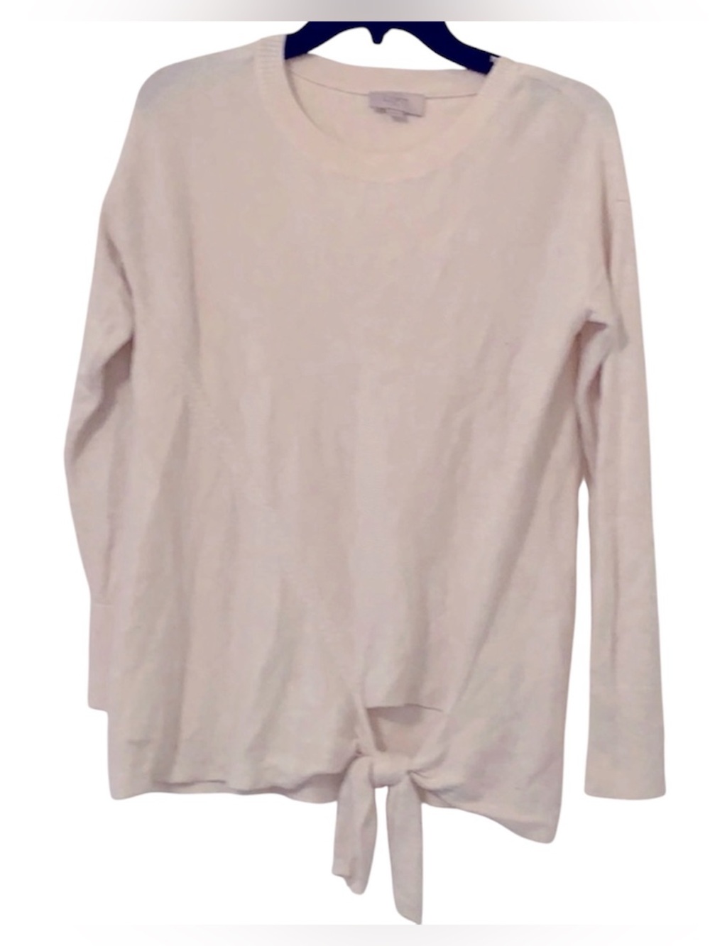 Loft long sleeved cream colored sweater Sz XS